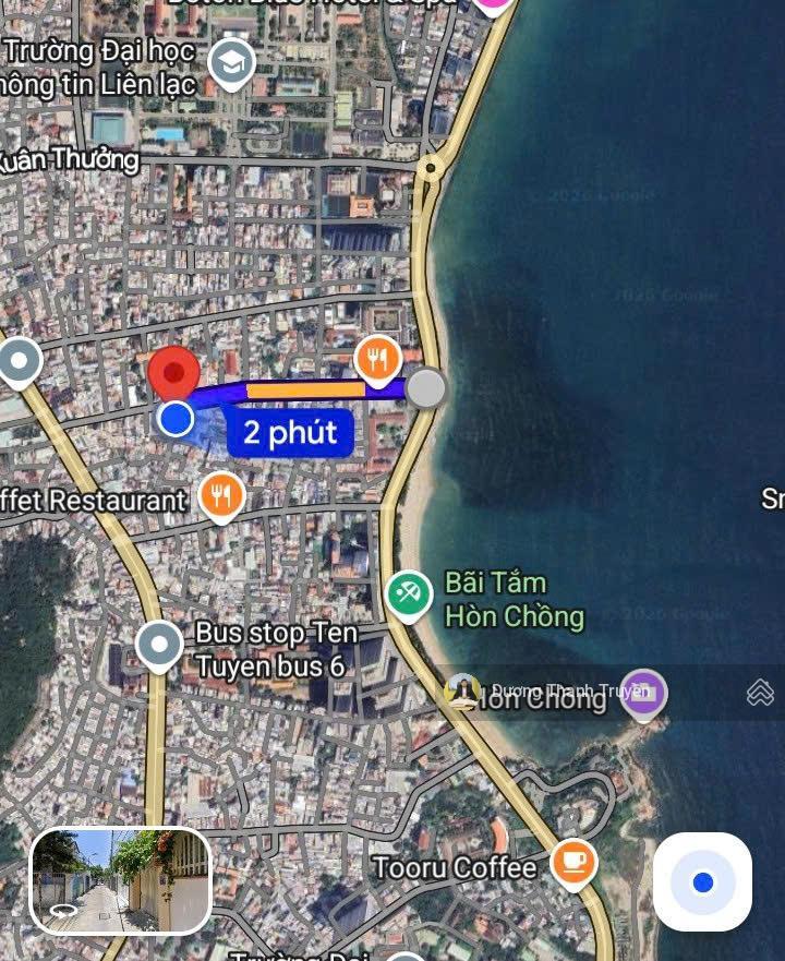 Sót lại lô đất đẹp gần biển hòn chồng, hẻm oto bắc sơn, ngang 5,6m nở hậu hiếm, giá 12ty069 có tl