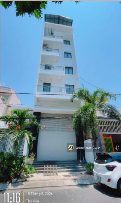 Bán tòa căn hộ 7 tầng 115m2 mặt tiền lê văn huân, gần biển hòn chồng, có thang máy, view đẹp, 17 tỷ