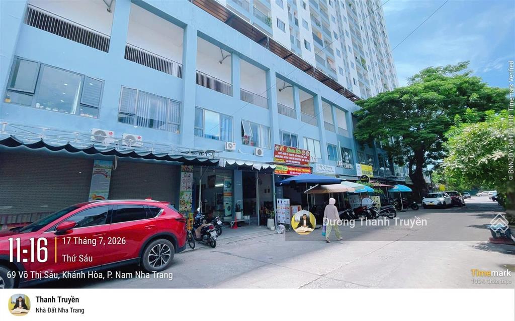 Bán đất tặng nhà đang kinh doanh cà phê mặt tiền rộng 7,05m, cạnh võ thị sáu, gần biển, 5,3 tỷ tl