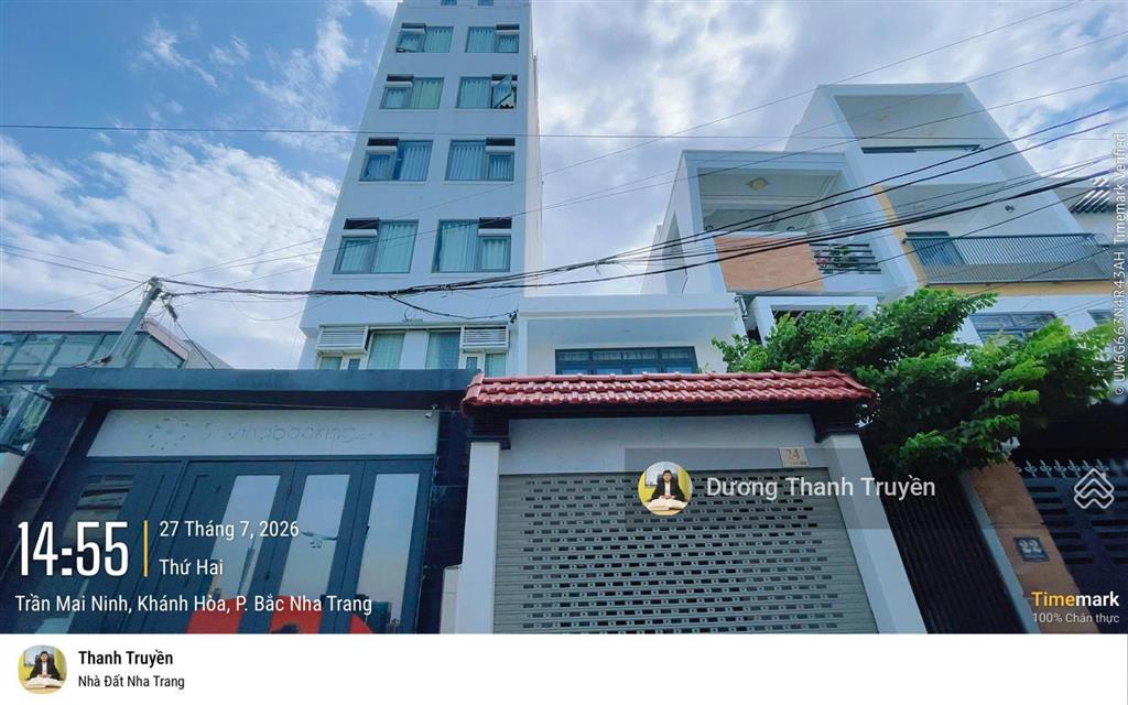 Bán nhà 7 tầng có thang máy 13 phòng cho thuê full  cách biển hòn chồng chỉ 350m  giá chỉ 7,5 tỷ