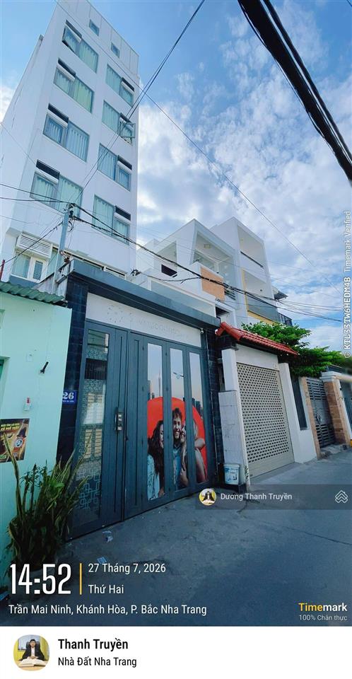 Bán nhà 7 tầng có thang máy 13 phòng cho thuê full  cách biển hòn chồng chỉ 350m  giá chỉ 7,5 tỷ