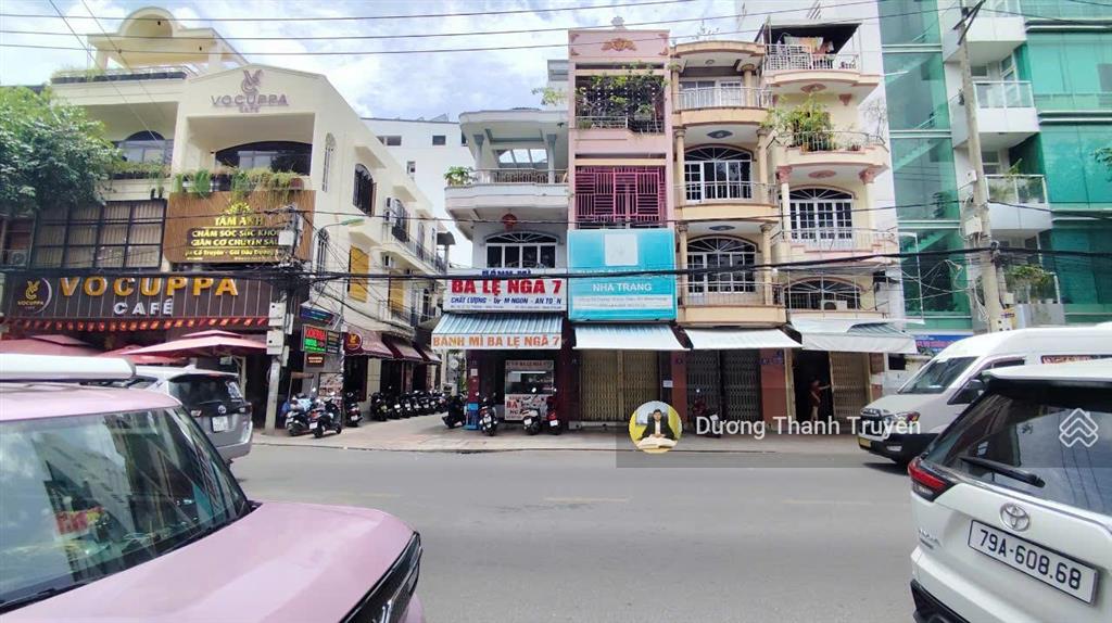 Bán nhà 4 tầng mặt tiền lý tự trọng trung tâm nha trang  cách biển chỉ 350m  giá chỉ 15,6 tỷ tl
