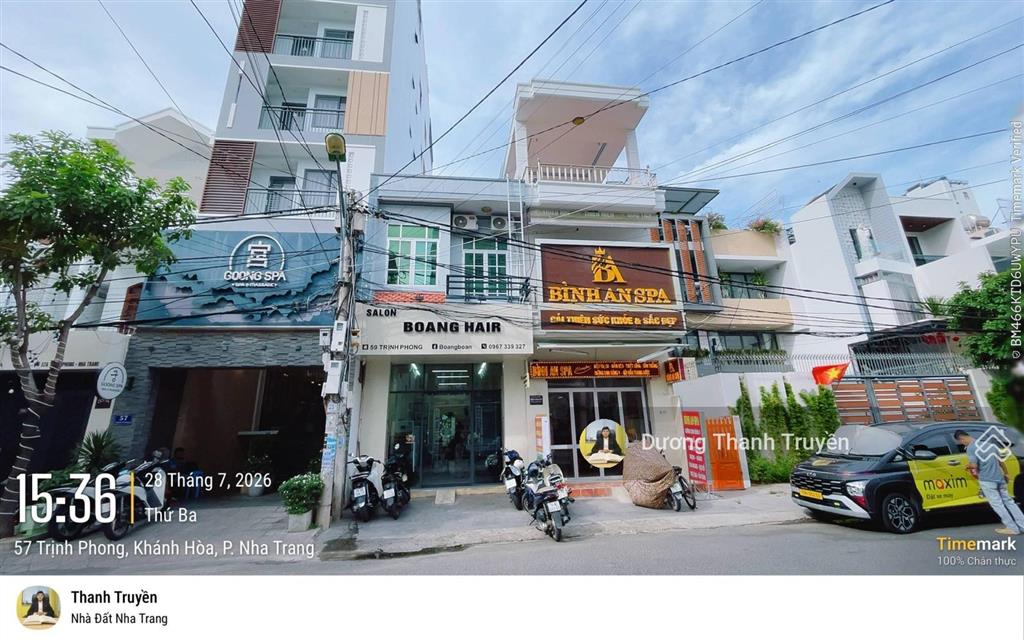 Bán nhà 2 tầng mặt tiền đường trịnh phong dòng tiền 12 triệu/tháng, cách biển chỉ 800m, giá 10,5 tỷ