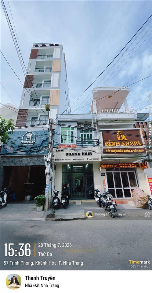 Bán nhà 2 tầng mặt tiền đường trịnh phong dòng tiền 12 triệu/tháng, cách biển chỉ 800m, giá 10,5 tỷ