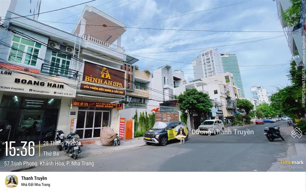 Bán nhà 2 tầng mặt tiền đường trịnh phong dòng tiền 12 triệu/tháng, cách biển chỉ 800m, giá 10,5 tỷ