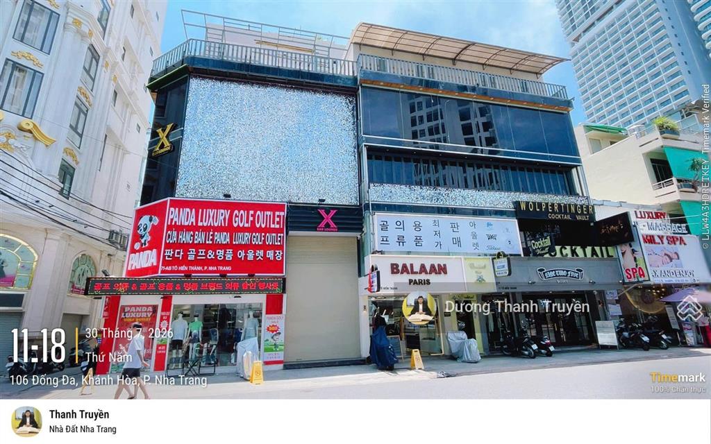 Bán nhà 5 tầng góc 2 mặt tiền tô hiến thành trung tâm nha trang, dòng tiền gần 500tr/tháng, 170 tỷ