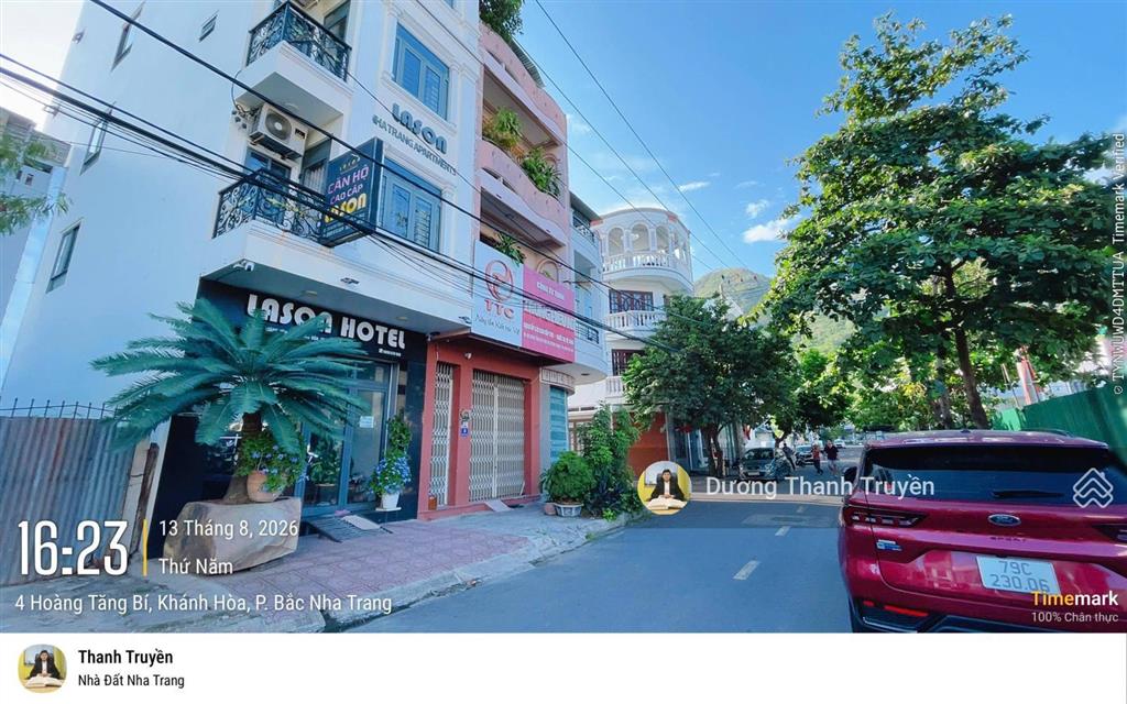 Bán đất tặng nhà cấp 4 mặt tiền hoàng tăng bí, cách biển hòn chồng 700m, sổ hồng, giá chỉ 7,1 tỷ