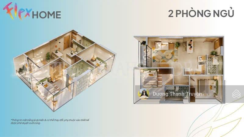 Bán căn hoa hậu sanhome 2pn trực diện biển dt 61,5m2, full nội thất, tầng cao, giá 6,8 tỷ