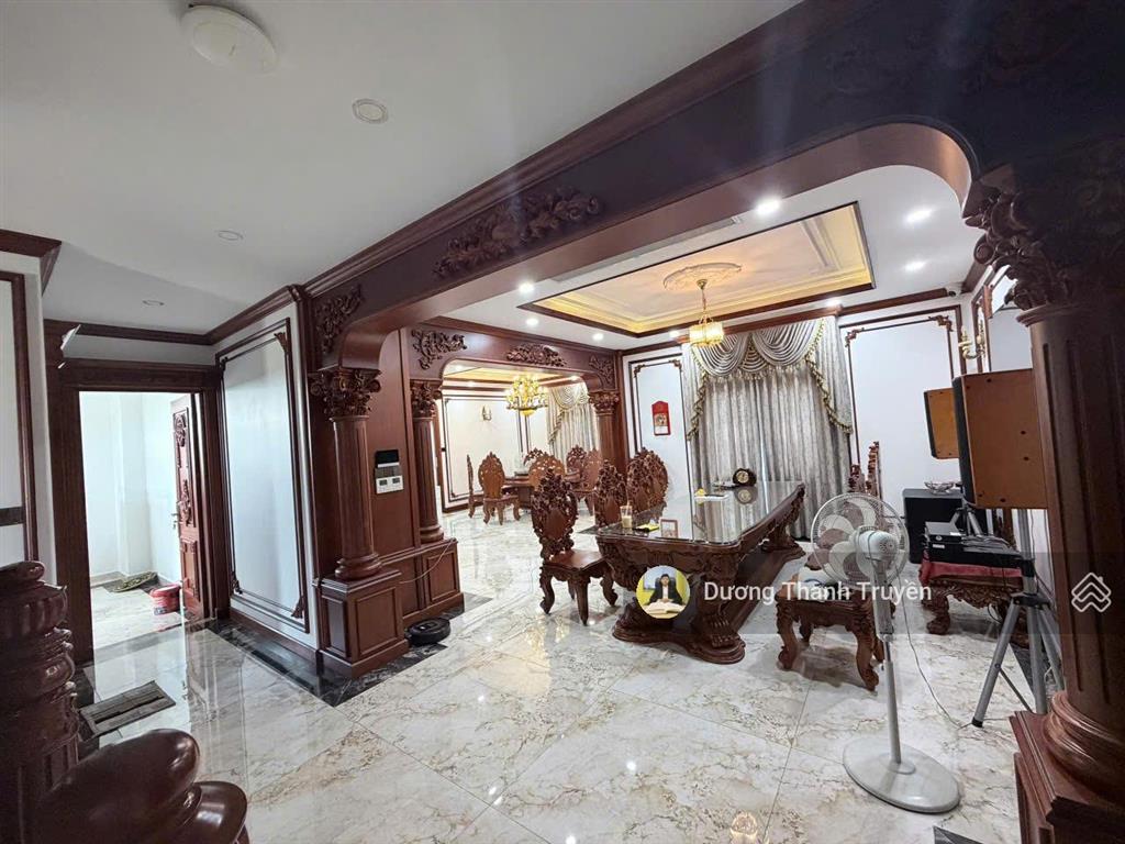Bán biệt thự vip 4 tầng view trực diện sông kđt an bình tân, full nội thất gỗ cao cấp, giá 60 tỷ