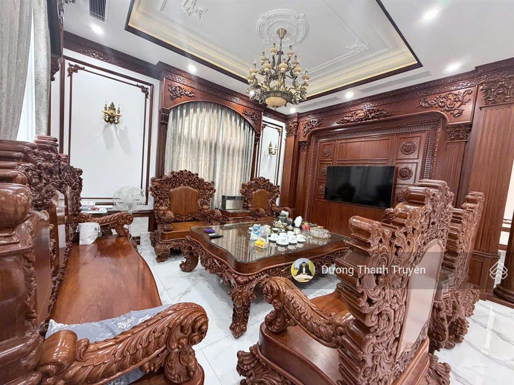 Bán biệt thự vip 4 tầng view trực diện sông kđt an bình tân, full nội thất gỗ cao cấp, giá 60 tỷ