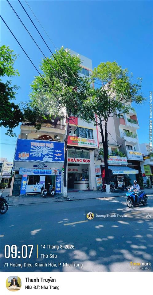 Bán nhà 3 tầng góc 3 mặt tiền đường hoàng diệu, dòng tiền 22tr/tháng, cách biển 650m, giá chỉ 25 tỷ