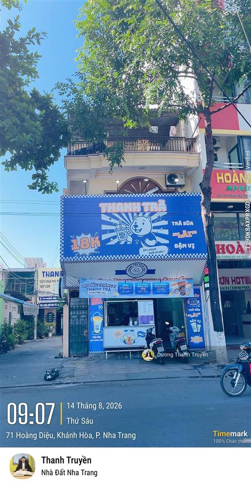 Bán nhà 3 tầng góc 3 mặt tiền đường hoàng diệu, dòng tiền 22tr/tháng, cách biển 650m, giá chỉ 25 tỷ