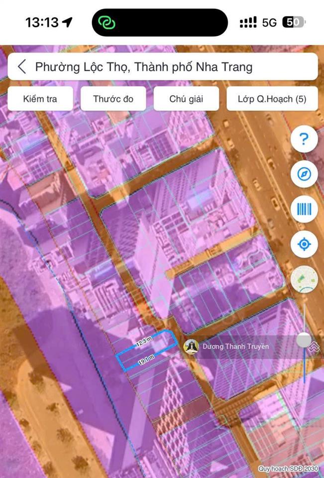 Bán lô đất đẹp hẻm trần phú cách biển 50m trung tâm phố tây, ngang đẹp 6,8m, giá 31 tỷ