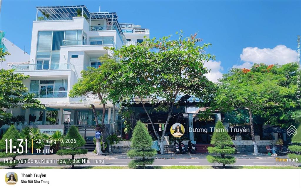 Hiếm bán lô đất đẹp 2 mặt tiền phạm văn đồng, view trực diện biển, ngang đẹp 16m, giá 250 triệu/m2