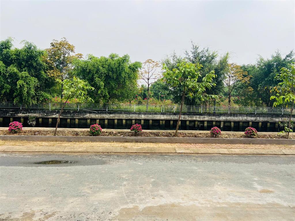 537m2 (14.5 x 40)  180m2 thổ cư, sổ riêng  đường ô tô ra vào  mặt tiền đường đẹp  giáp sg