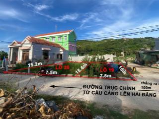Đất đảo cù lao xanh  nhơn châu. 15x15,6m sổ hồng 100% thổ cư