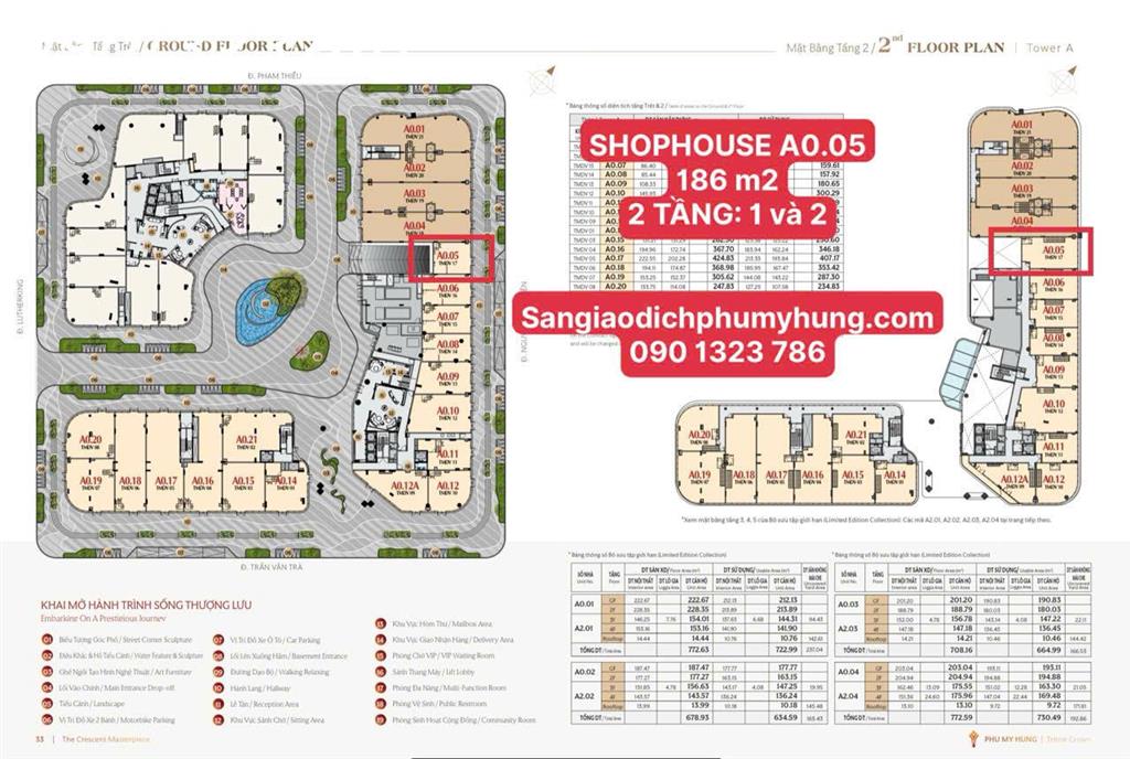 BÁN SHOPHOUSE TẠI HỒ BÁN NGUYỆT PHÚ MỸ HƯNG, MUA TT CDT, SHOP MỚI TT 1%, LS 0%, CK 6%.