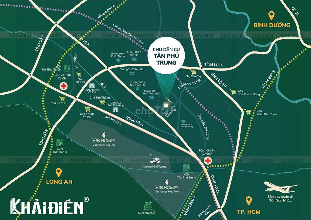 Nền đẹp, sát mặt tiền đường 40m, về sân bay chỉ 40 phút