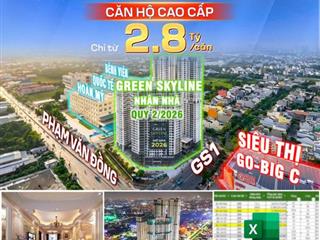 Tbs green skyline liền kề sân bay | booking đơn vị f1 dự án trực tiếp chủ đầu tư | 68 triệu/m2