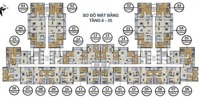 Bán chung cư goldsilk complex, diện tích 104m2 (03 pn + 03 wc + 03 banlcon/logia), giá 8,38 tỷ