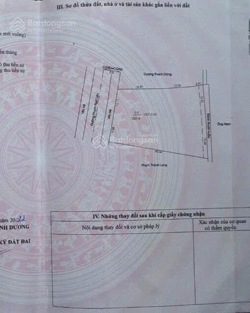 Bán đất mt phạm ngũ lão tdm hcm