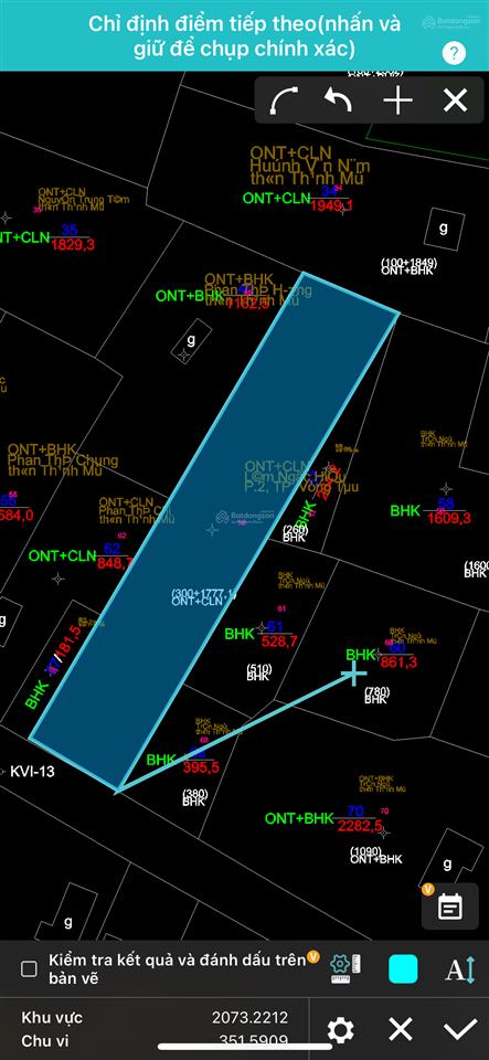 Cần bán đất mặt tiền đường nhựa, xã tân thành, hhtn, bt, dt 2077m2 qh đất ont 300m2 tc giá 6 tỷ