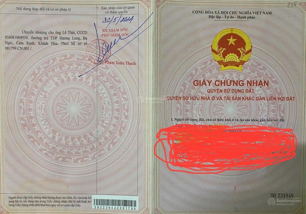 Bán đất vĩnh lương, nha trang, khánh hòa, 2,5 tỷ, 109,1 m2