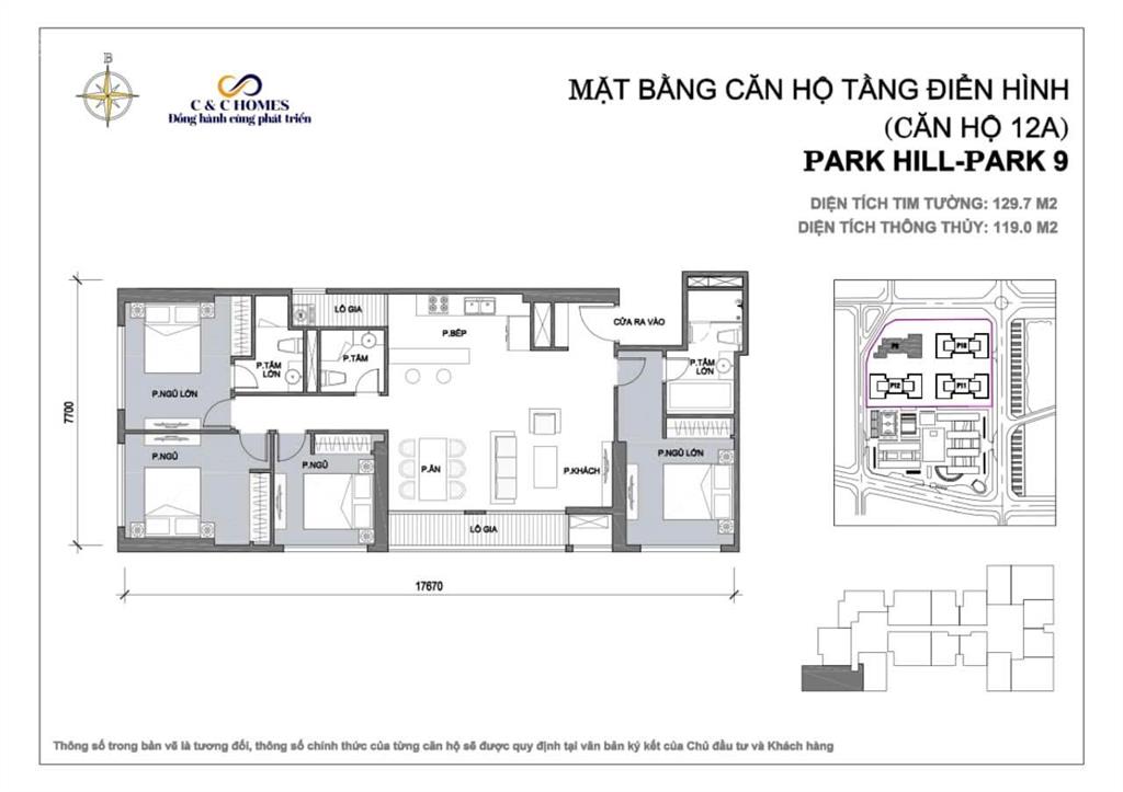 Bán căn hộ 4 ngủ tại times city park hill premium góc đông nam chỉ với 18,65 tỷ