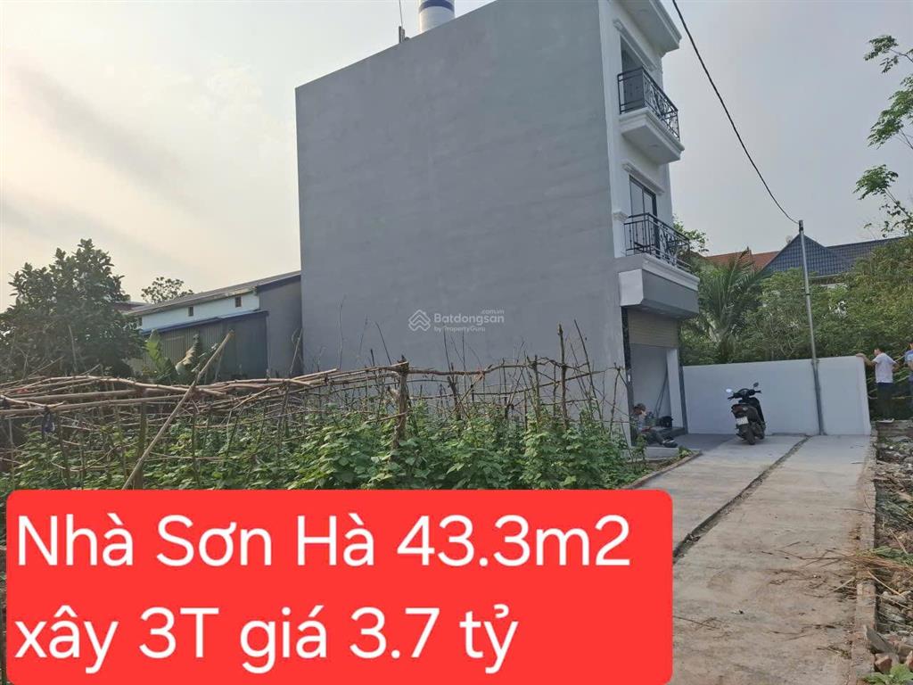 Bán nhà đắc sở, hoài đức  43.3m2  3 tầng 3 mặt thoáng  giá 3.7 tỷ (có thương lượng)