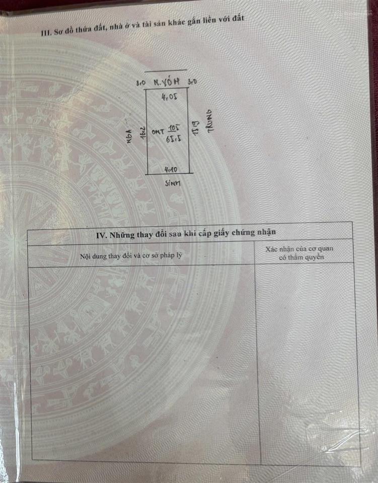 Bán đất đại yên, chương mỹ  65,5m2  gần trường cấp 3 chương mỹ a, thích hợp đầu tư sinh lời
