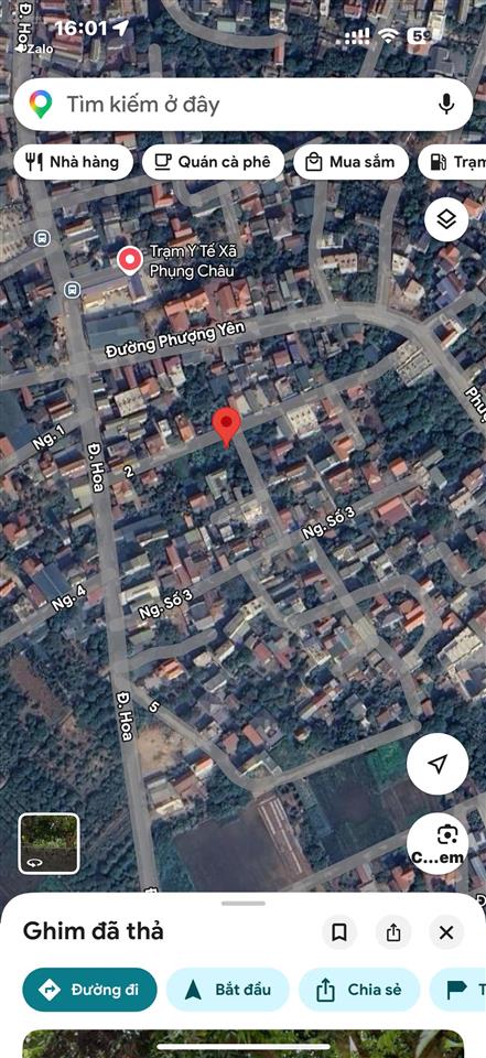 Bán đất phượng nghĩa, phụng châu  33,25m2  ô tô qua  gần chợ, trường đại học