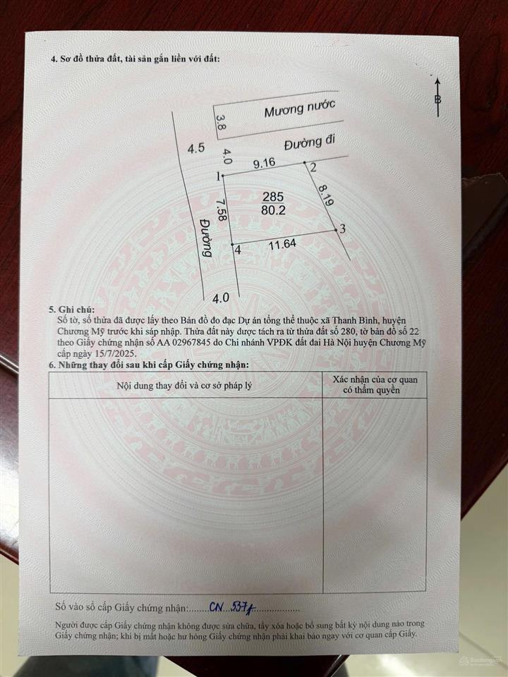 Bán đất lô góc phú nghĩa, chương mỹ  80,2m2  đường ô tô thông  gần quốc lộ 6