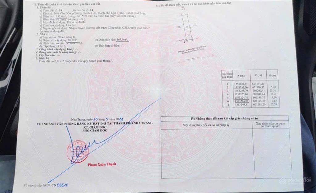 Bán nhà 3 tầng mặt tiền vân đồn, tp. nha trang