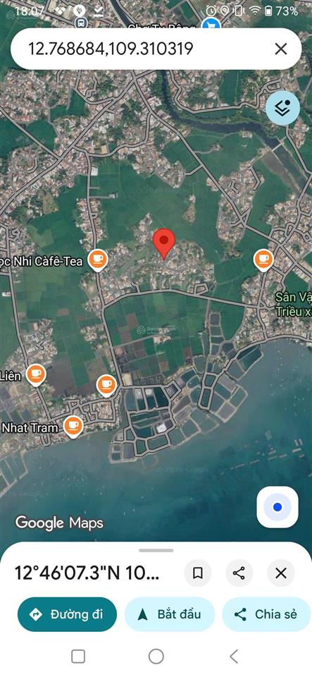 Bán lô đất 2 mặt tiền đường bê tông 16tr5 tu bông, bắc vân phong