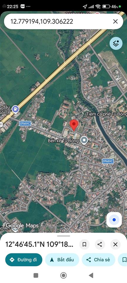 Bán đất tu bông 134,1m2 vạn ninh | giá chỉ 14,5 triệu/m2