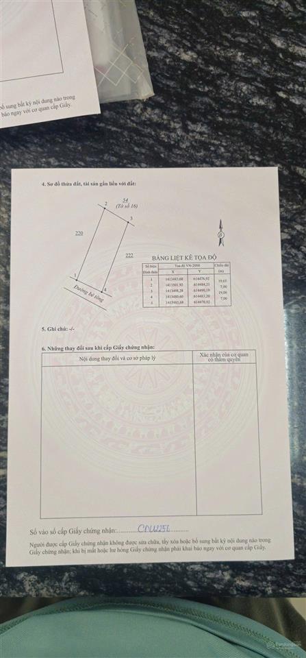 Bán đất tu bông 134,1m2 vạn ninh | giá chỉ 14,5 triệu/m2