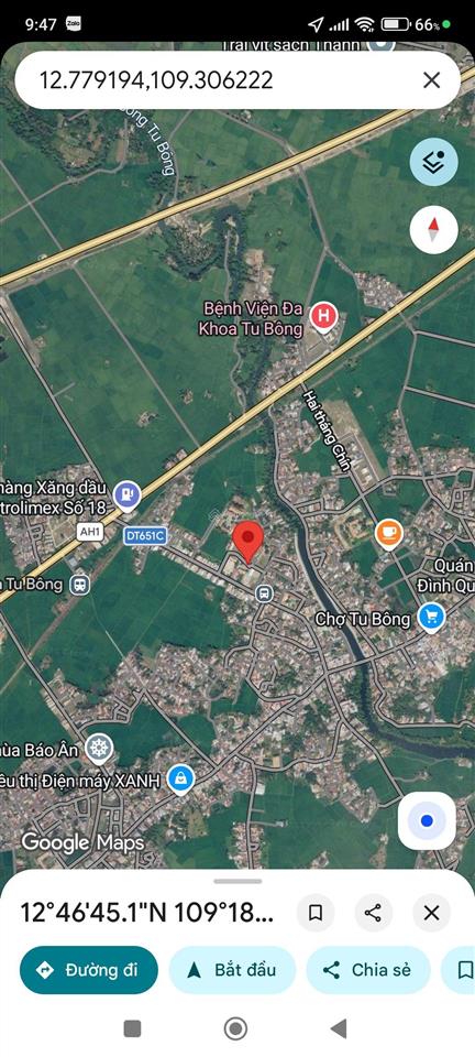 Bán đất tu bông 138,7m2 vạn ninh | giá chỉ 14,5 triệu/m2