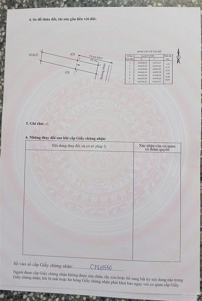 Bán đất tu bông 166,8m2 vạn ninh | giá chỉ 16 triệu/m2