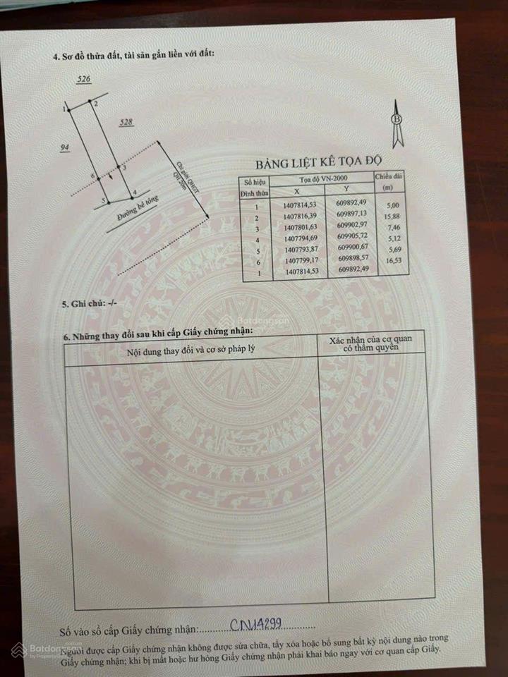 Bán đất tân dân 76m2 vạn thắng | giá chỉ 18 triệu/m2