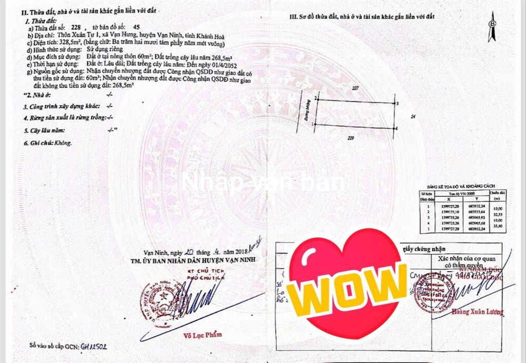 Bán đất xuân tự 328,5m2 vạn hưng | giá chỉ 23,5 triệu/m2