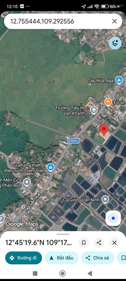 Bán đất tu bông 92,5m2 vạn ninh | giá chỉ 16 triệu/m2