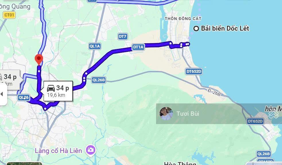 Chỉ 800 tr có nhà cấp 4 đẹp tại ninh phụng ninh hòa dt đất 400m2 mặt tiền 35m, cách nha trang 38km