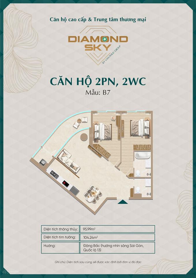 Bảng giá dự kiến diamond sky vừa ra hàng đẹp, giá tốt trực tiếp chủ đầu tư, giữ chỗ nhanh