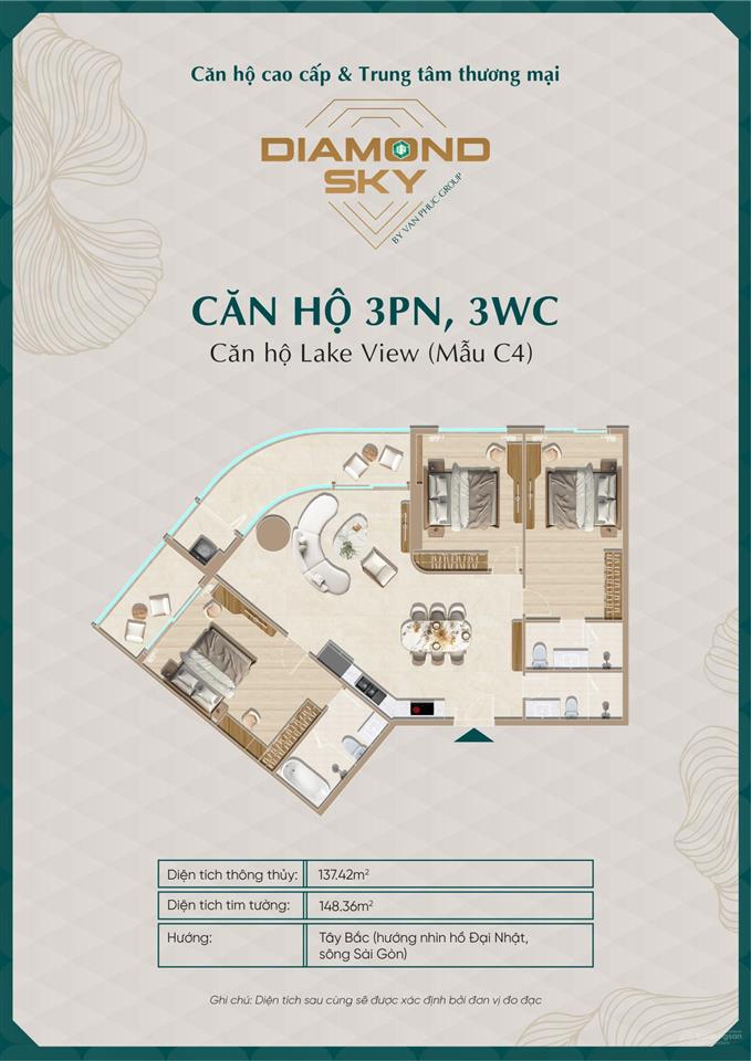 Bảng giá dự kiến diamond sky vừa ra hàng đẹp, giá tốt trực tiếp chủ đầu tư, giữ chỗ nhanh