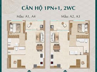 Cập nhật căn giá cạnh tranh dự án layout 1pn+1, 2wc thiết kế 2pn tổng diện tích 70m2 chỉ 9tỷ đã vat