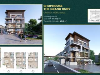 Bán shophouse góc the greenery 2 tuyến 1 mặt đường 56m đi trung tâm hành chính diện tích 124 m2