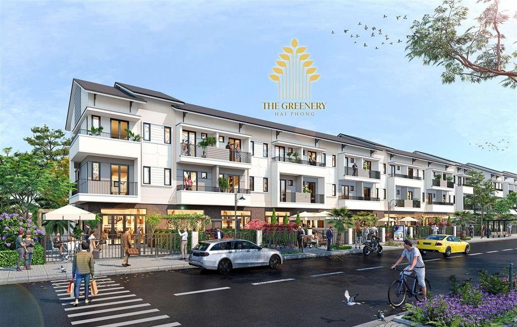 Bán nhà phố shophouse 3 tầng 80 m2 tại dự án the greenery hải phòng kinh doanh được luôn