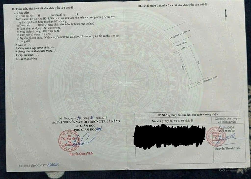 Chủ cần tiền bán gấp cặp khuê mỹ đông 14 ngũ hành sơn tpdn