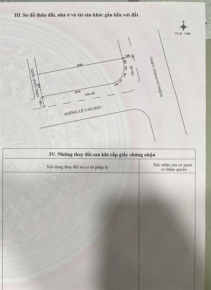 Chủ cần bán lô góc an dương vương, lê văn hưu ngũ hành sơn tpđn
