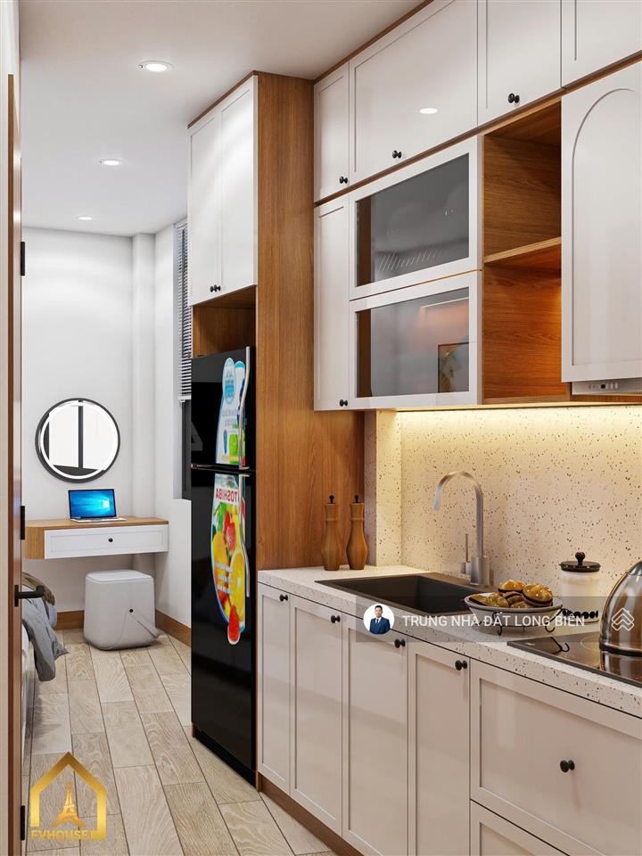 Cc bán căn hộ dịch vụ 60m2 x 7t tháng máy gara ô tô ngõ ô tô gần chợ vàng cổ bi dân cư đông đúc